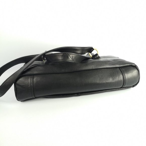 Derek Alexander Super Soft Black Leather Handbag Shoulder Bag 14"x8" Excellent - Picture 11 of 16